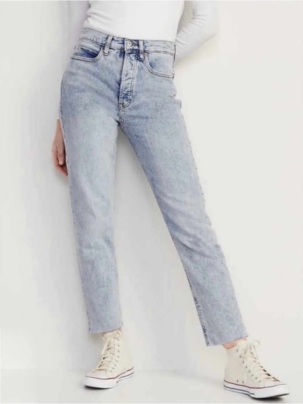 Old Navy Sky-High straight leg jean